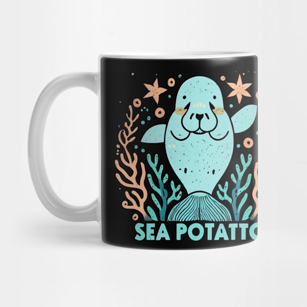 Floaty potato cute manatee animal lover by NomiCrafts